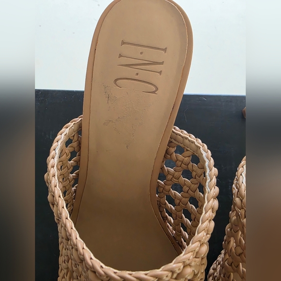 INC International Concepts Celestial Faux Leather Pointed Toe Mules Size 8 - Picture 6 of 9